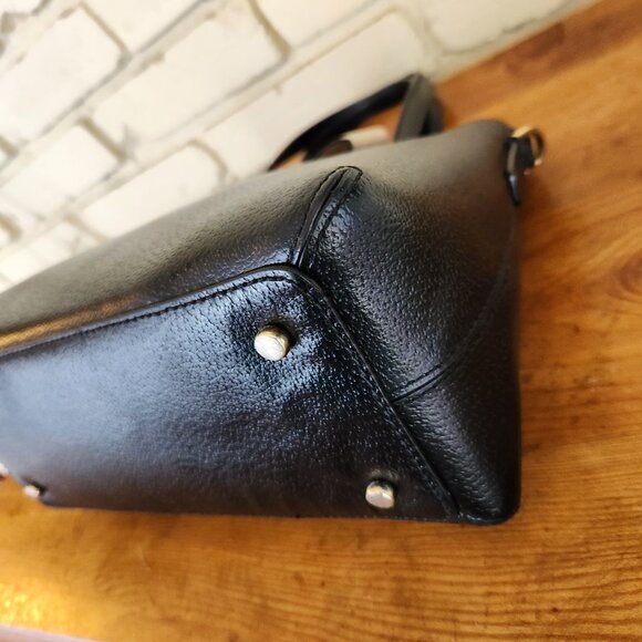 Euc Kate Spade Robinson Street Black Leather Shoulder Bag Purse C - Picture 11 of 13